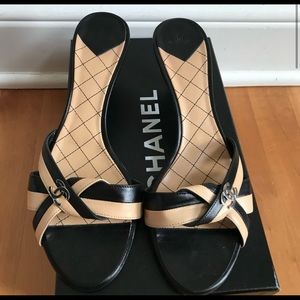 Chanel Mules Slides Size 38.5